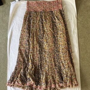 Floral Maxi Skirt in Multicolor